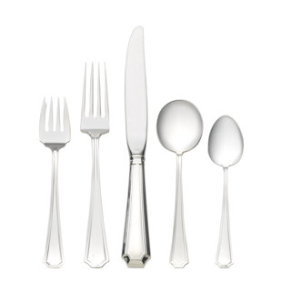 Ensemble de couverts en argent sterling 5 pièces Fairfax, service pour 1 personne