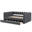 Lit de jour grand avec plateforme et capitonnage gris-1494183946