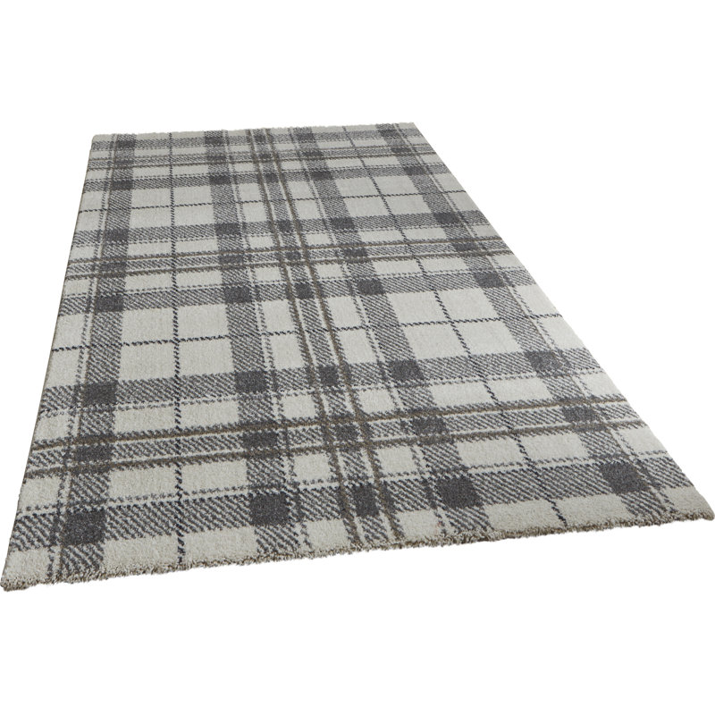 Macfoy area rug Machine Woven Rectangle Cream/Grey, Rectangle 120 x 170cm