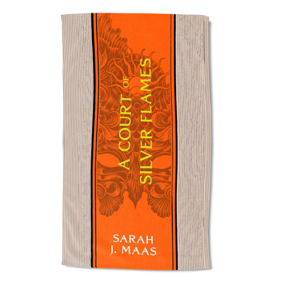 Sarah J Maas A Court of Silver Flames Paged and Spines Sand Free Beach Towel 35x60 inches