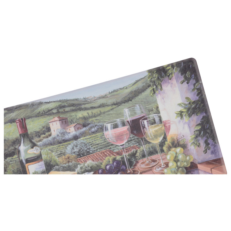 Scheid Synthetic Water Resistant Anti-Fatigue Non-Skid Kitchen Mat, Rectangle 1'6" x 2'6" 