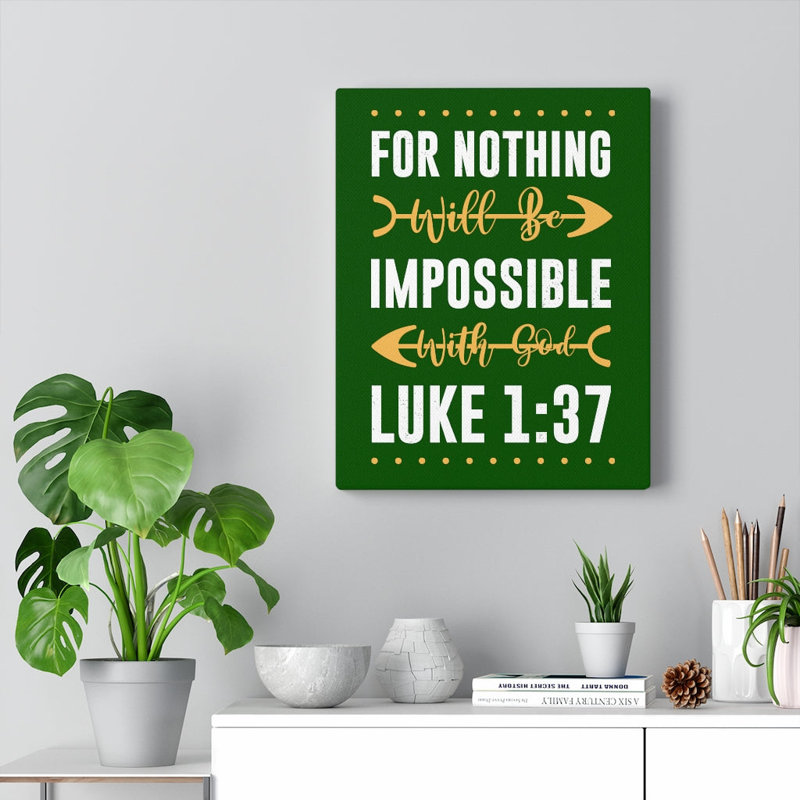 Nothing Impossible - Wrapped Canvas Print, 41cm H x 30cm W