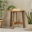 Table bistro pliante d'extérieur en bois d'acacia