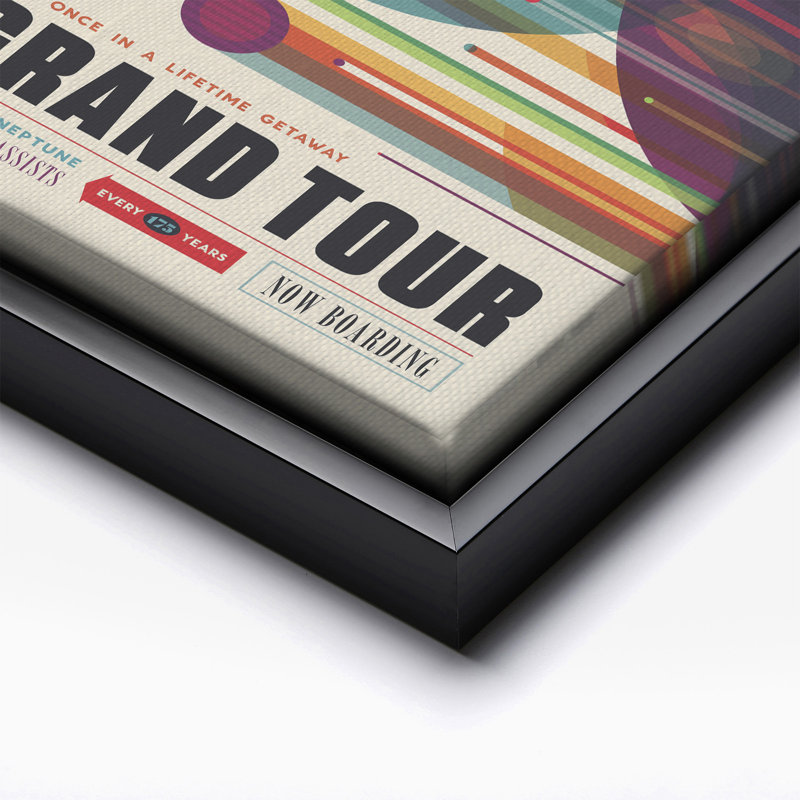 Le Grand Tour, Cadre noir, Canevas, H 11 po x l 14 po