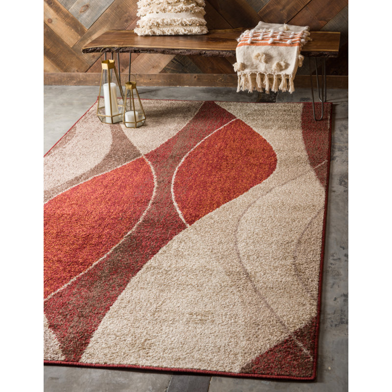 Geometric Area Rug, Rectangle 61 x 91cm