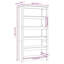 Shinn 154cm H Solid Wood Standard Bookcase-1379787086-1379787072