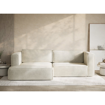 Four-Seater Corner Sofa With Bed Function