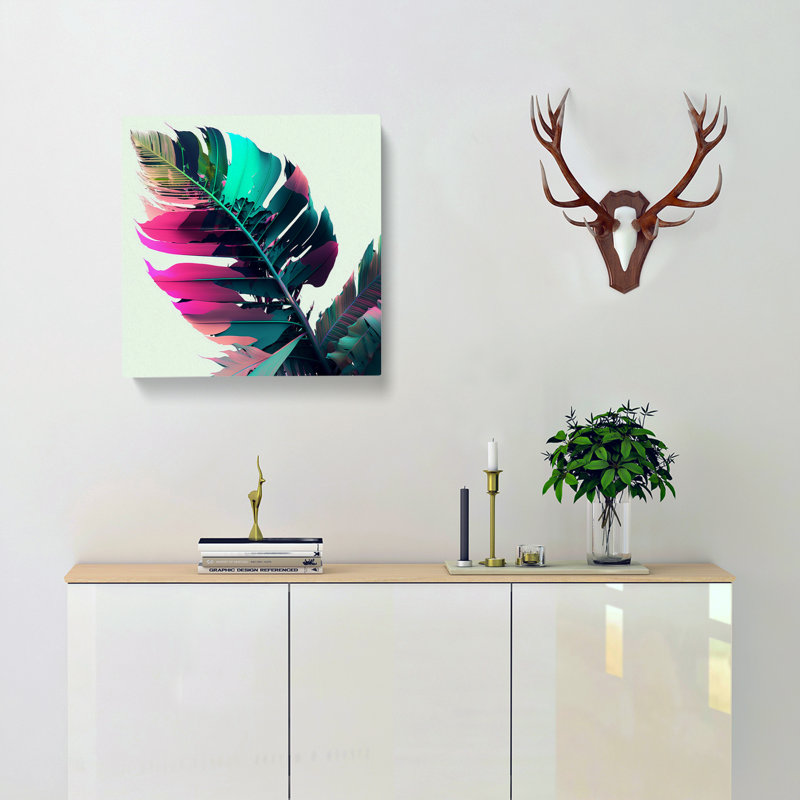 Tropical Leaf - Wrapped Canvas
