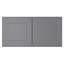 Armoire murale standard Shaker de gris Shaker de l 30 po x P 12 po x H 15 po Homeibro Cozy Design-927042985-927042902