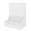 Grand lit escamotable avec coussin-878162193