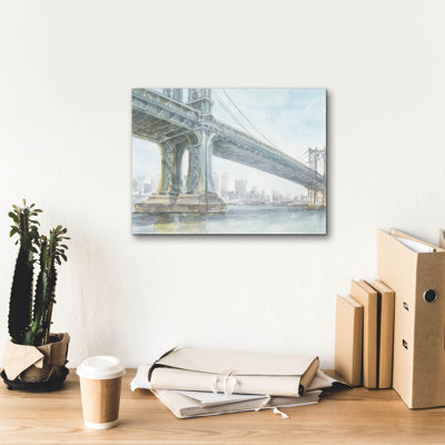 'Iconic Watercolor Bridge 4'  by Ethan Harper Canvas Wall Art