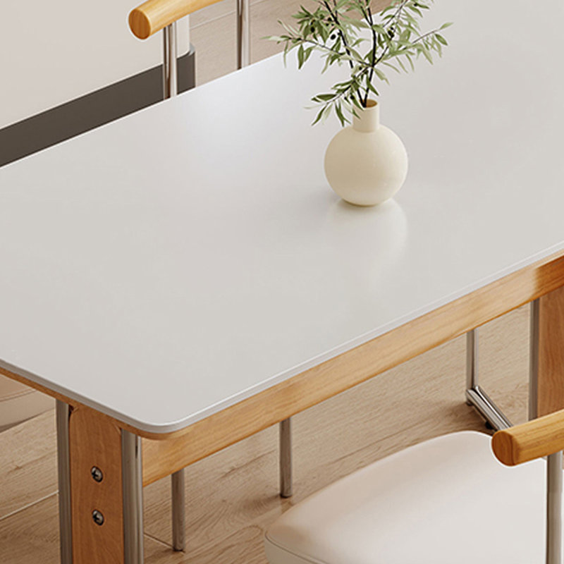 Eilir modern simple rectangular dining table, 29.52"H x 55.11"L x 31.49"W
