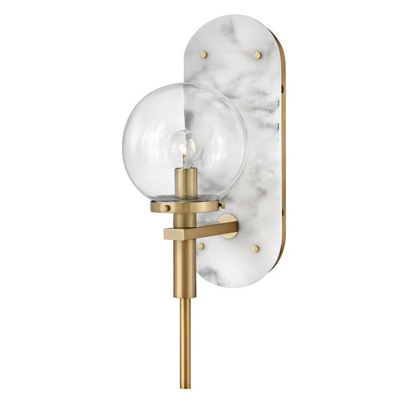 Gilda Single Light Plug-In Wall Sconce by Lisa McDennon, Heritage Brass