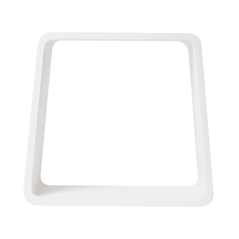 18.5'' W Solid Surface Resin Shower Bench, Satin White