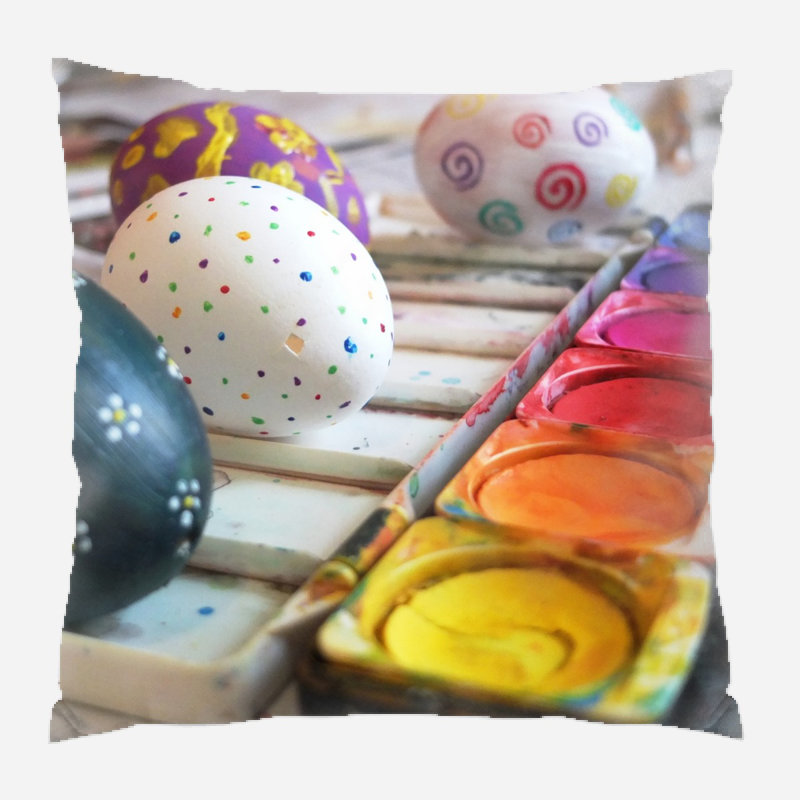 Coussin en oeuf de pâques Mccurdy, Microsuède, Intérieur