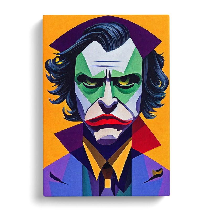 CAN-V0523-2493X The Joker Abstract - Wrapped Canvas Print, 50cm H x 35cm W x 3cm D