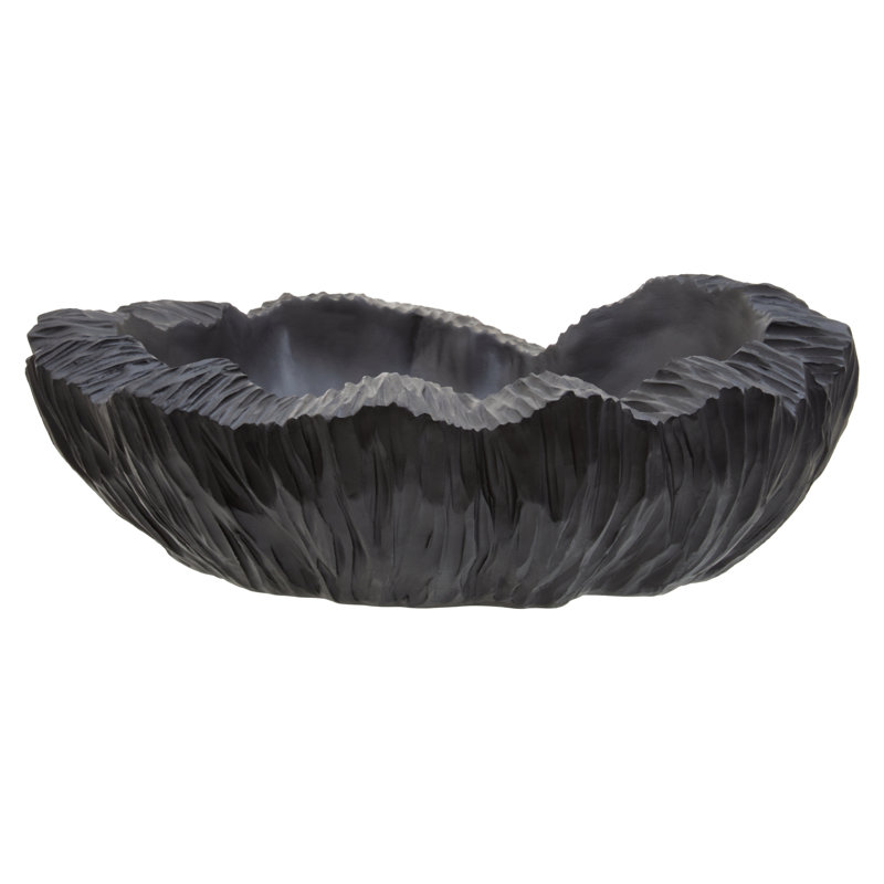 Broc Decorative Bowl, 6cm H x 28cm W x 26cm D, Black