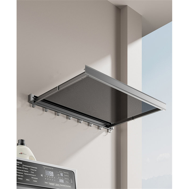 Filet de séchage rétractable en aluminium Flexinet, H 1,85 po x l 23,62 po x P 14,76 po