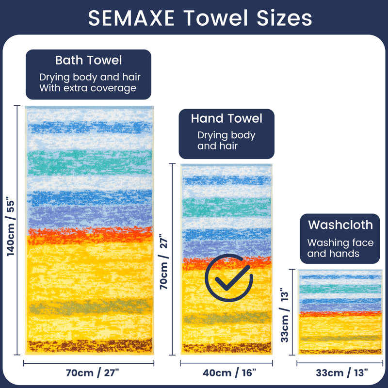 Hand Towels with Hanging Loop (4-Pack 16x28in), Organic Cotton, Siro Spun, Quick-Dry & Super Absorbent Durable for Bathroom & Gym, Vacuum-packed, OEKO-TEX Certified, Wheat Field
