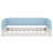 Sturdy Floor Bed with Integrated Upholstered Headboard & Arms-129604764