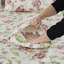 Ensemble de draps 100% coton égyptien, ensemble de literie 4 pièces 800 fils à floraison rose et vert Shabby Chic, pour chambre d'amis toutes saisons-128817906-130902022