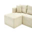 Canapé modulaire de 105 po avec canapé en forme de L et canapé-lit modulaire sans dossier de 105 po-133706154-133706152