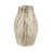 Terracotta Vase With Textured Carved Design Decorative Modern Accent Piece