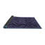 Tapis géométrique en laine / polyester tissé à la machine bleu foncé / mauve-385040384