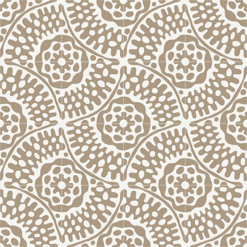 Sonora 8" x 8" Cement Patterned/Concrete Look Wall & Floor Tile, Sola