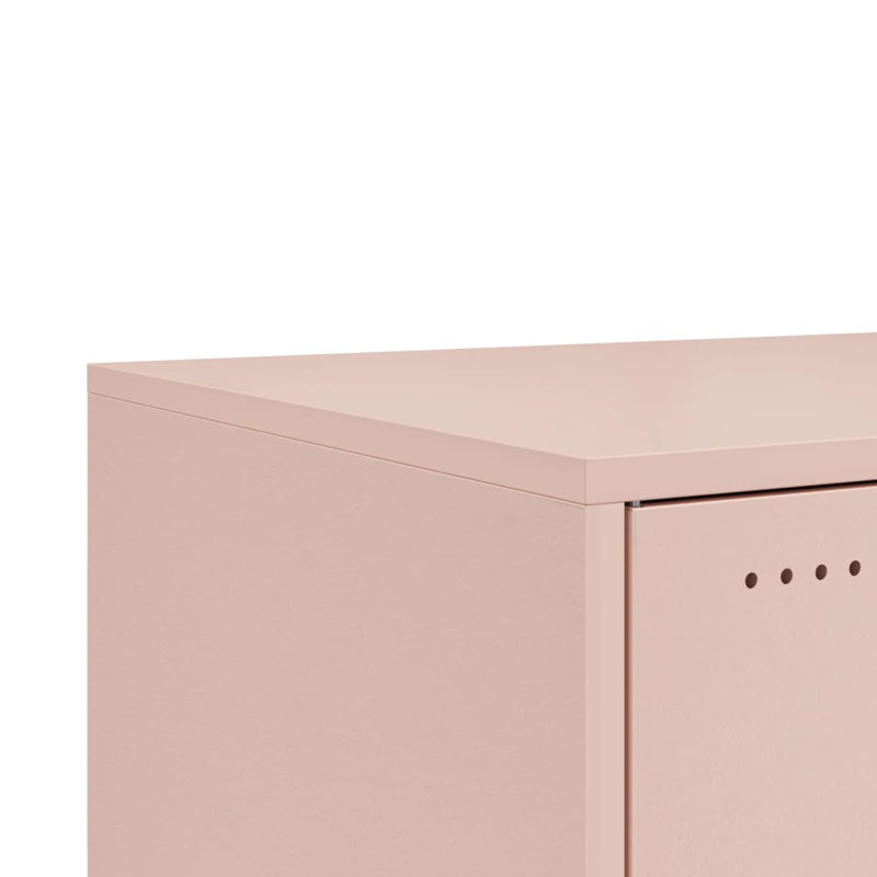 Coffee Table 68x50x43,5 cm Steel, Pink