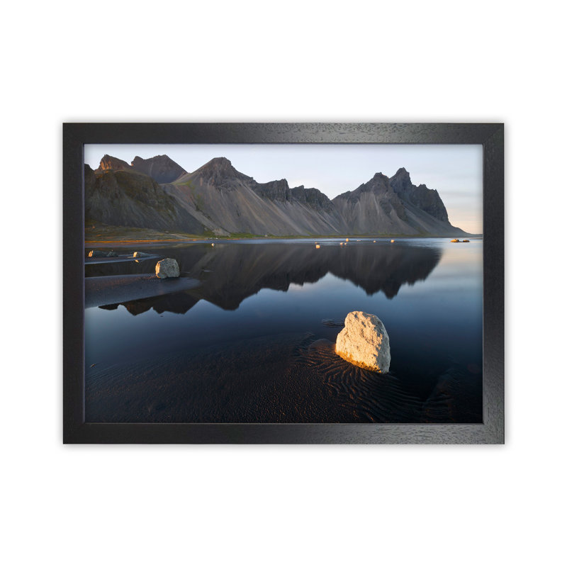 Stillness 1 Piece Wall Art on Canvas, 25cm H x 34cm W x 3cm D, Black Framed