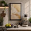 Erosion in Gold Abstract - Wrapped Canvas-572669218-572669228