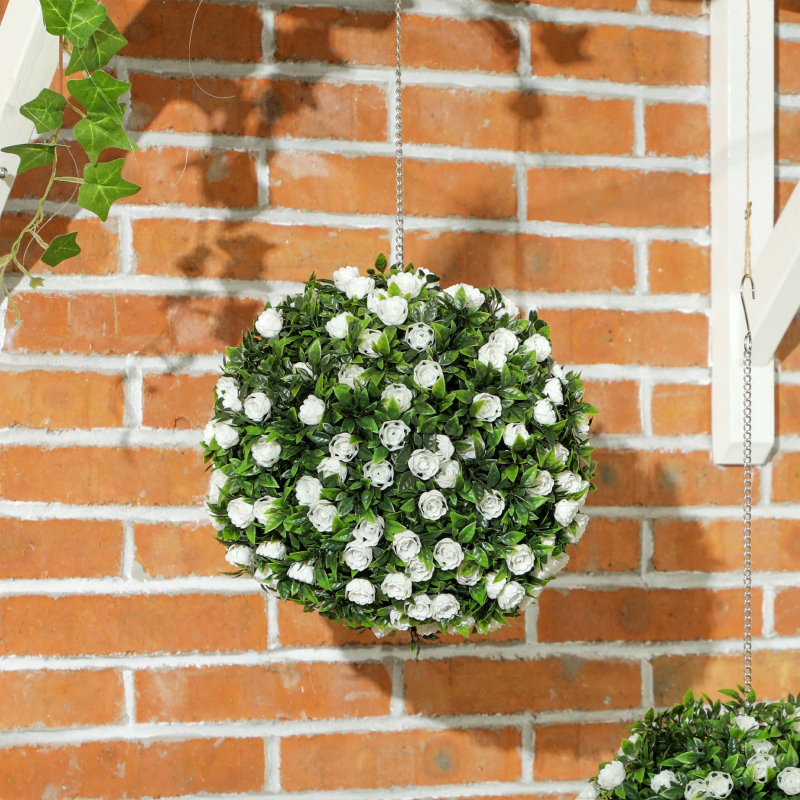 28.00cm Faux Plant in Macrame Hanger