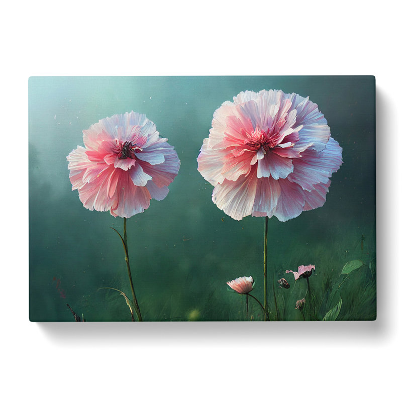 Beauteous Carnation Flowers - Wrapped Canvas, 35cm H x 50cm W x 3cm D