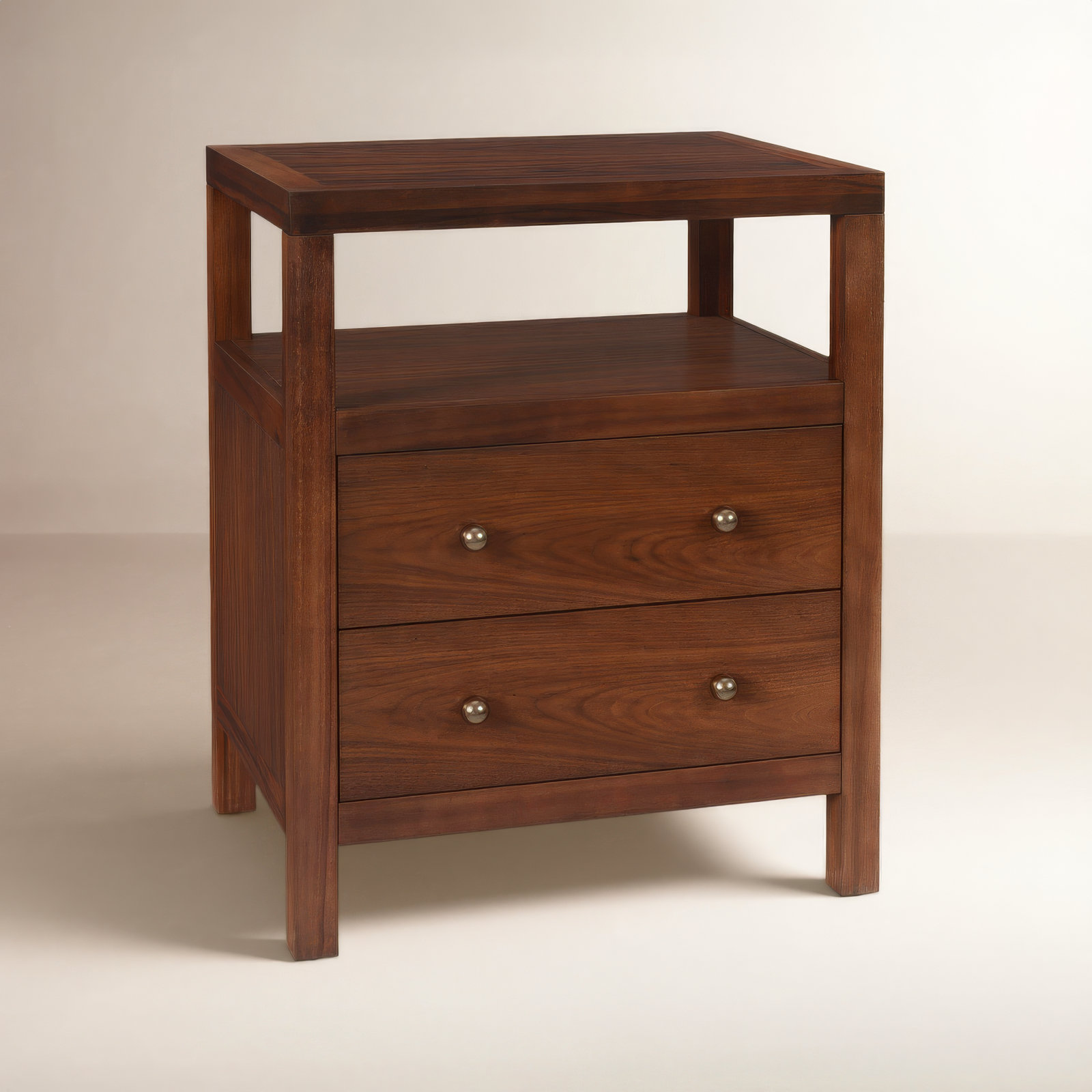 Celine 21" Acacia Nightstand, Walnut