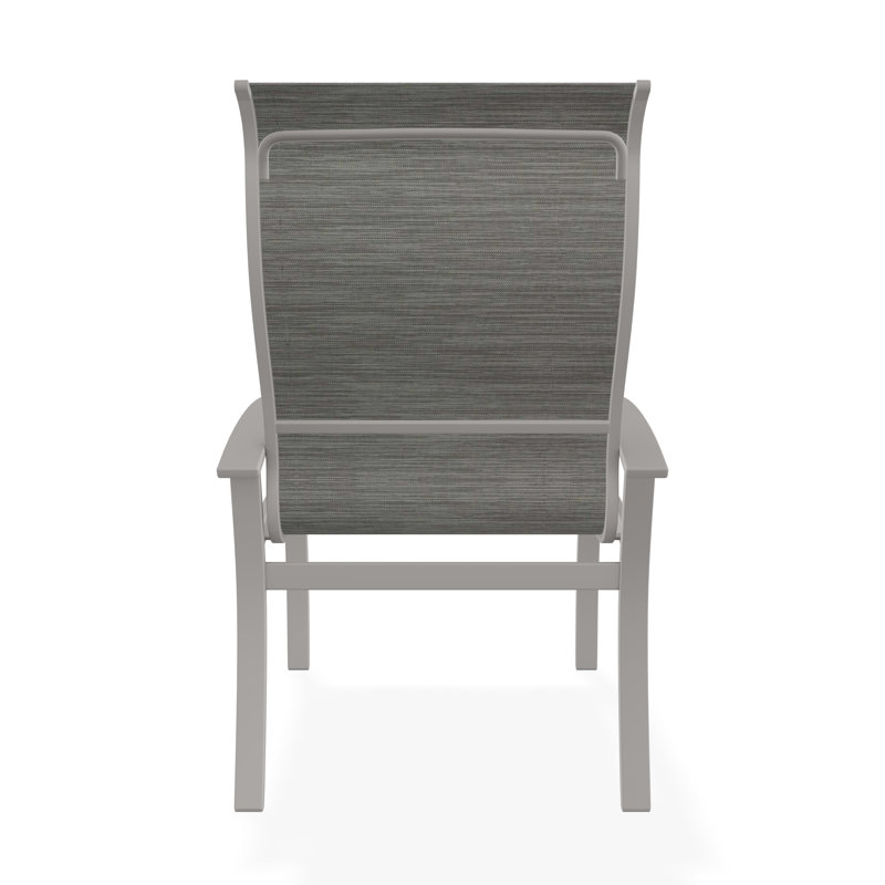 Belle Isle Outdoor Dining Armchair, Smoke, Warm Gray