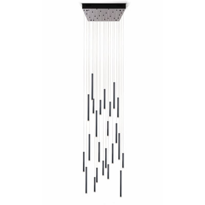Luminaire suspendu linéaire en grappe à 24 lumières Matchsticks