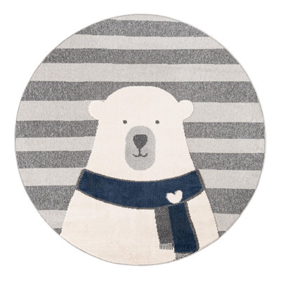 Unique Loom Snowman Whimsy Kids Rug