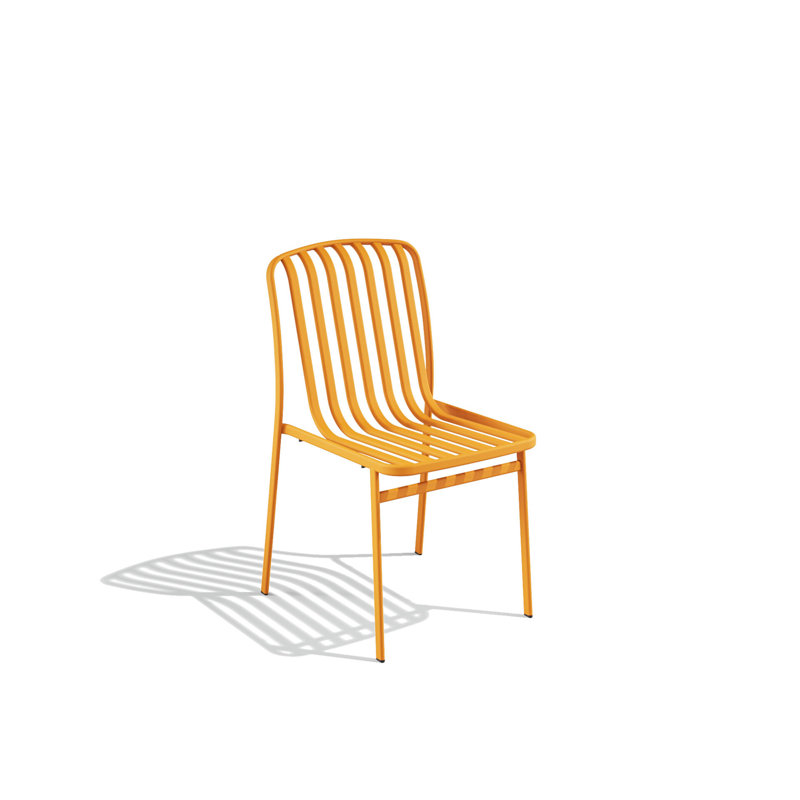 Chaise empilable sans accoudoirs Kano, Miel