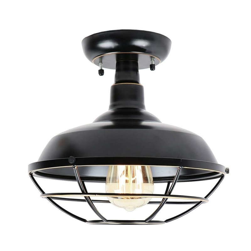 Plafonnier 1 lumière noir impérial Sussman