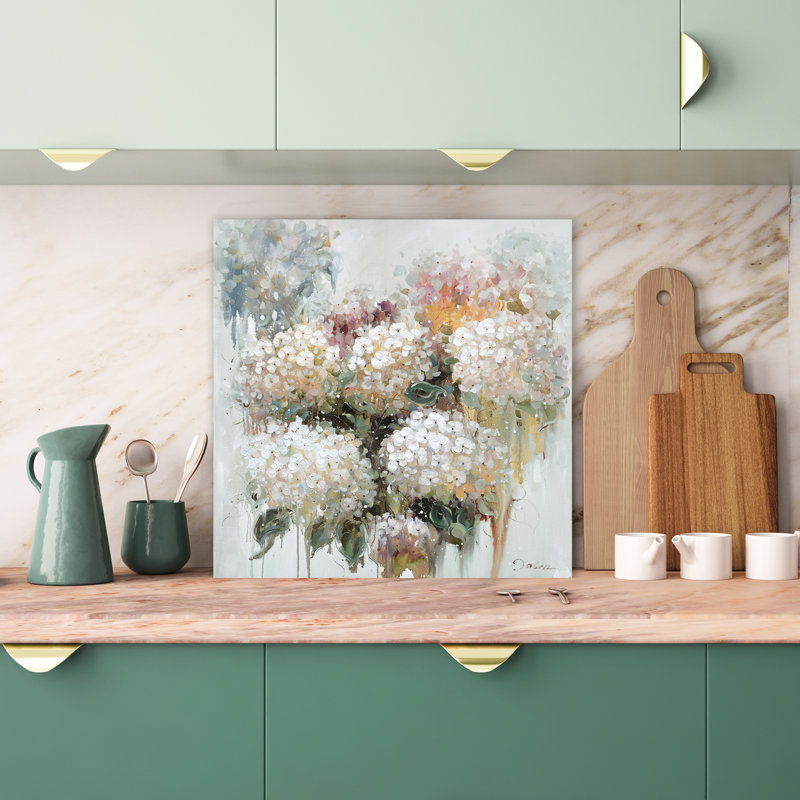 Peinture sur toile tendue, H 12 po x l 12 po x P 1,5 po
