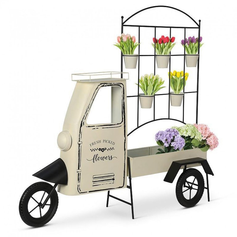 Demi-camion avec support à plante