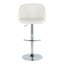 Tabourets de bar réglables Terrance avec repose-pieds arrondi en T-109972588-109972587