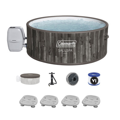 Coleman Napa SaluSpa AirJet Hot Tub with 4 Bestway Pool & Spa Seat