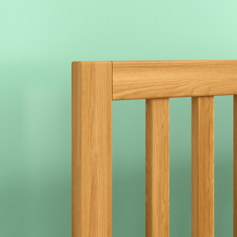 Solid Wood Slat Bed, Queen
