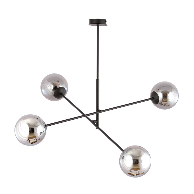 4 - Light Sputnik Chandelier, Graphite