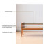 Table basse en cerisier massif
