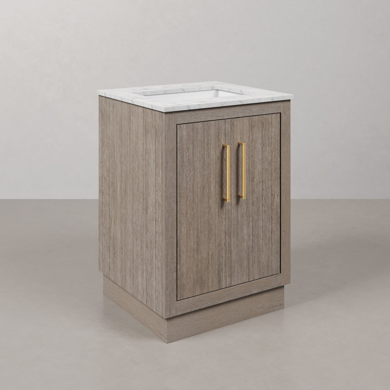 Hugo 24'' W Single Vanity, Satin Gold