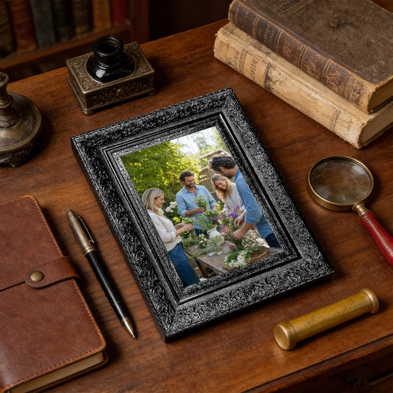 Cadre photo moderne classique 11 pièces x 11 po 11PC x 11 po pour anniversaire, Black, 1, 11" W x 14" H
