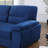 Velvet Fabric Reversible Sleeper Sectional Sofa Chaise-824778815